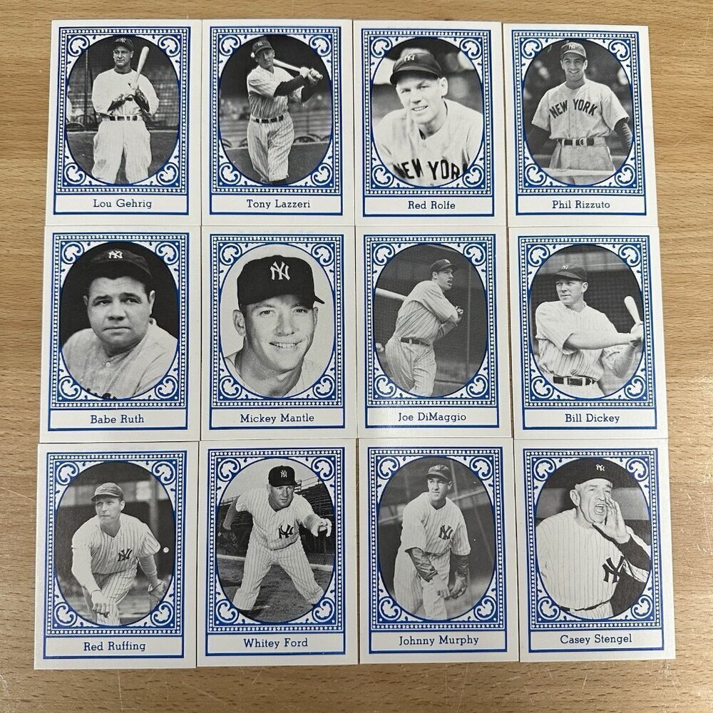 1980 TCMA All Time Yankees 12 Card Set